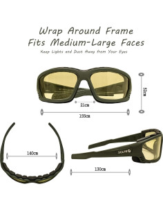 Gafas de sol de seguridad SOLPRO con lente amarilla antiempañante 2