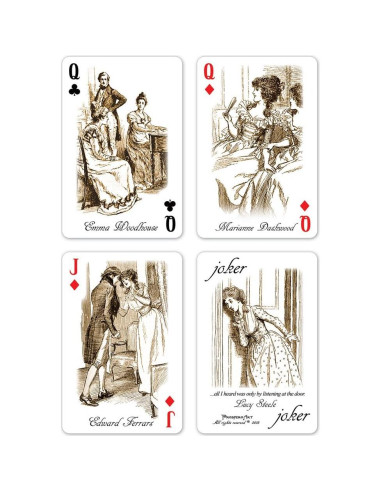 Baraja de Jane Austen Prospero Art - 52 cartas ilustradas