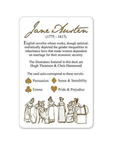 Baraja de Jane Austen Prospero Art - 52 cartas ilustradas