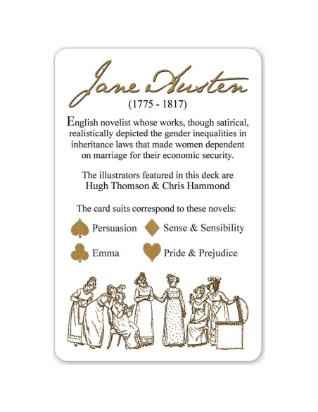 Baraja de Jane Austen Prospero Art - 52 cartas ilustradas