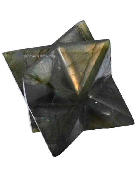 Merkaba de Cristal Labradorita 1.9 cm - Estrella Metafísica