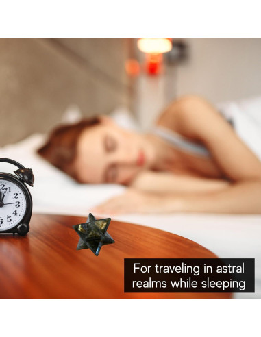 Merkaba de Cristal Labradorita 1.9 cm - Estrella Metafísica