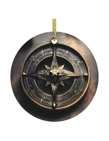 Adorno de Cerámica Redondo para Árbol de Navidad WBQLSL