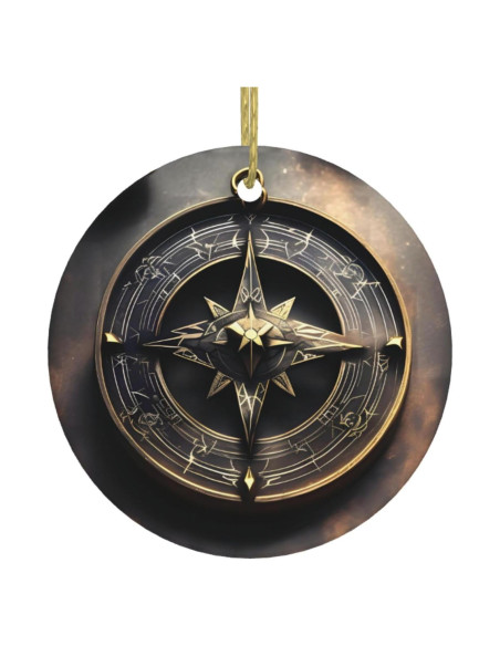 Adorno de Cerámica Redondo para Árbol de Navidad WBQLSL