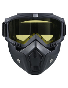 Máscara de Paintball Antivaho Amarilla - Gafas Motocicleta