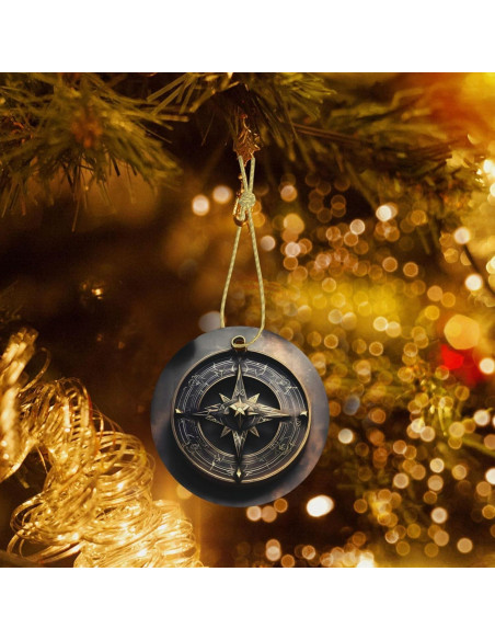 Adorno de Cerámica Redondo para Árbol de Navidad WBQLSL