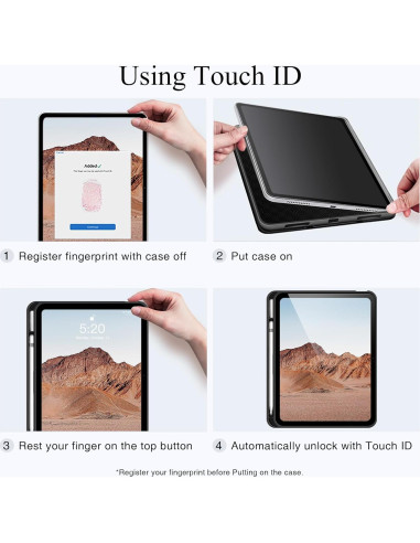 Funda Antbox para iPad 11" y 10.9" Cuero Vegano Marrón