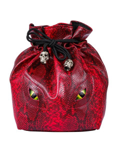 Bolsa de Dados DND KSNDie Roja 21x21 cm con 6 Bolsillos