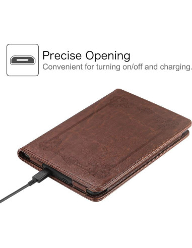 Funda Folio Fintie para Kindle Paperwhite 6" - Cuero Sintético Marrón