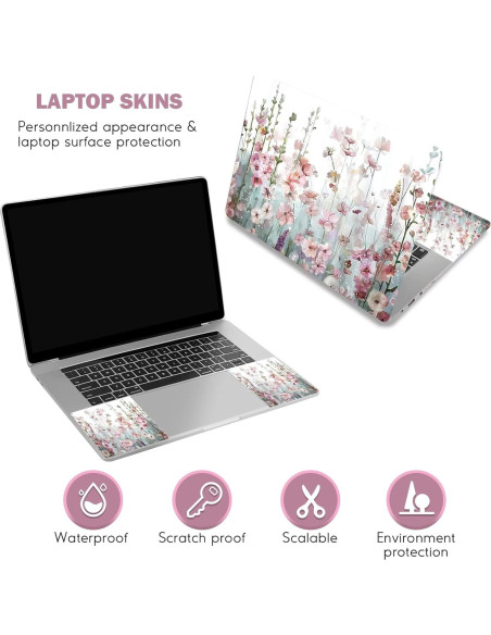 Pegatina para Laptop DINKY 17.3" (43.9 cm) Floral Reutilizable