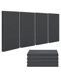 Paneles Acústicos Autoadhesivos EVENRISING 4 PCS 61x30.5cm Gris