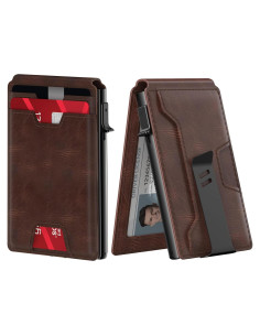 Cartera de Hombre Typecase Cuero Genuino RFID Marrón