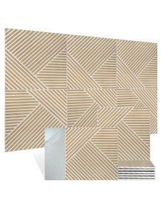 Paneles Acústicos Foritrue 6 Piezas 60x60 cm Autoadhesivos