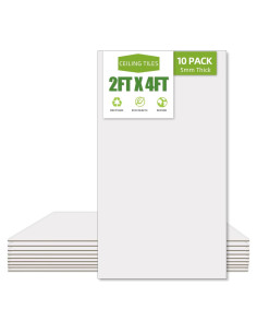 Tejas de Techo de PVC Blanco 60x120cm - Paquete de 10 Unidades