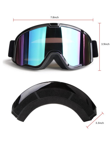Gafas de Motocross LMAVAG con Lente UV400 y Antideslizante