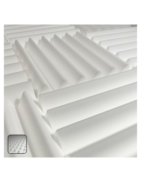 Paneles Acústicos Blancos SoundAssured 30.48x30.48 cm - 2 Piezas