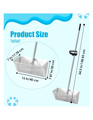 Rastrillo de Cangrejo de Arena AshKiz 40.64 cm Acero Inoxidable