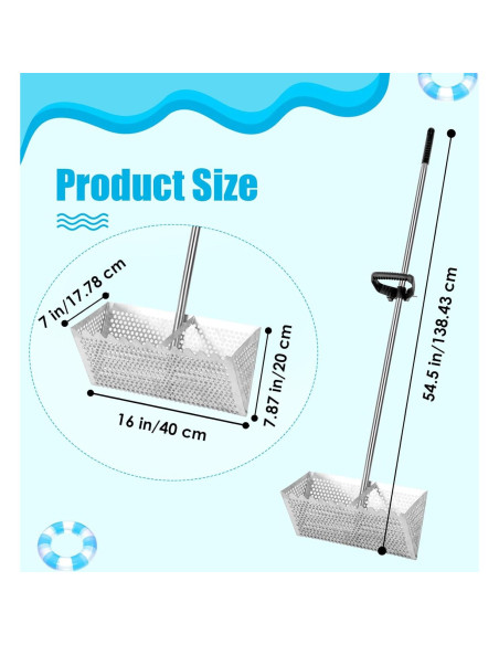 Rastrillo de Cangrejo de Arena AshKiz 40.64 cm Acero Inoxidable