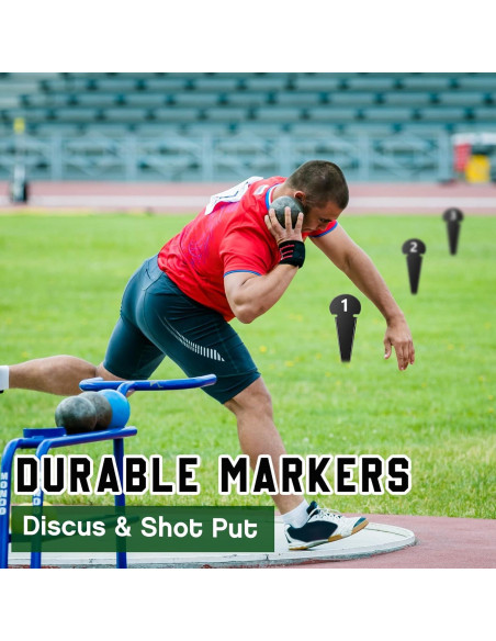 10 Marcadores de Lanzamiento de Disco Gemscream TIY1837 Metal 17.78x6.35cm