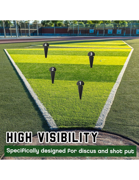 10 Marcadores de Lanzamiento de Disco Gemscream TIY1837 Metal 17.78x6.35cm