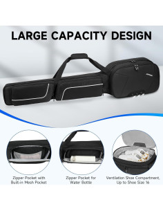 Bolsa de Lacrosse Jaffzora con Compartimento para Zapatos Talla 16 2