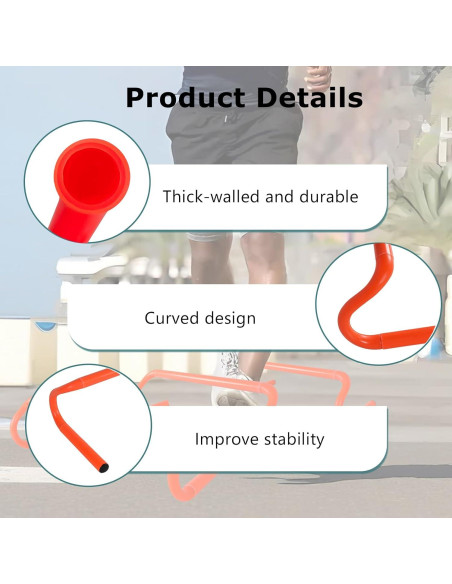 Vallas de Agilidad Desmontables ASENVER 15 cm - Paquete de 10