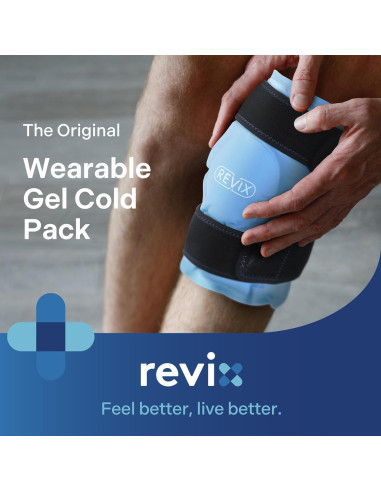 Paquete de Hielo para Rodilla REVIX Reutilizable 24.4x30.9cm