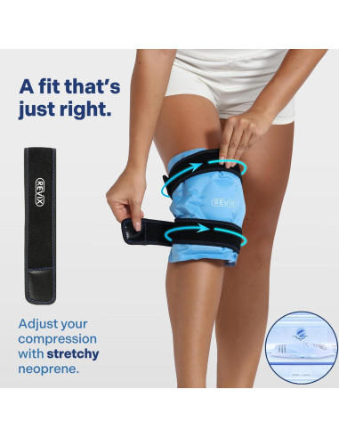 Paquete de Hielo para Rodilla REVIX Reutilizable 24.4x30.9cm