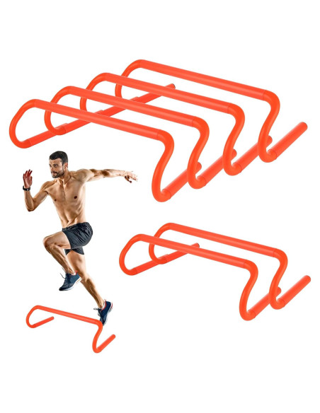 Paquete de 6 Vallas de Entrenamiento de Agilidad WOPPLXY 15.24 cm