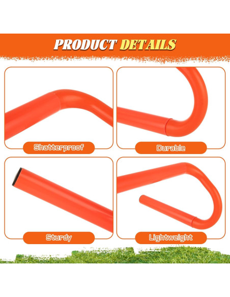 Paquete de 6 Vallas de Entrenamiento de Agilidad WOPPLXY 15.24 cm