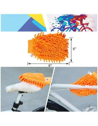 Kit de Limpieza de Bicicleta Focopot 9 Piezas - Limpiador de Cadena y Cepillos