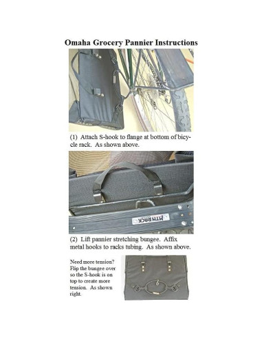 Alforjas de Bicicleta Bushwhacker Omaha - Plegables y Duraderas