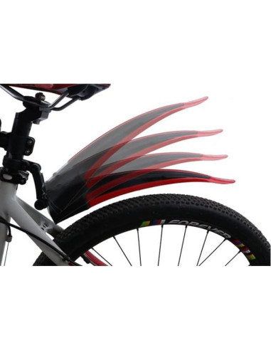 Guardabarros Ajustable para Bicicleta WIROJ Todo Negro