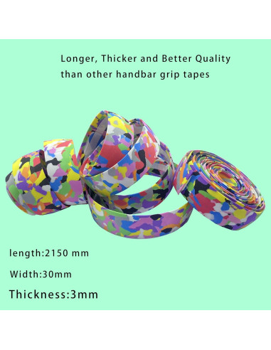 Cinta de Manillar para Bicicleta TIANXON EVA Multicolor 2150mm