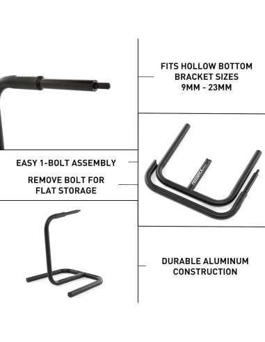 Soporte de Bicicleta Portátil Feedback Sports Scorpion Negro