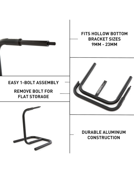 Soporte de Bicicleta Portátil Feedback Sports Scorpion Negro