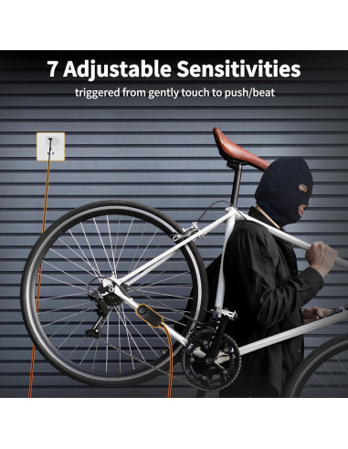 Alarma Inalámbrica para Bicicleta WSDCAM 113dB Recargable IP65