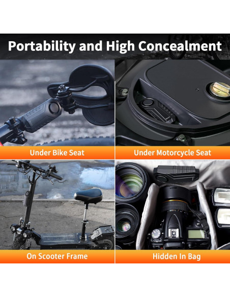 Alarma Inalámbrica para Bicicleta WSDCAM 113dB Recargable IP65