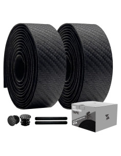 Cinta de Manillar de Bicicleta ZoiNavyer Patrón Carbono 2 Rollos