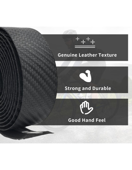 Cinta de Manillar de Bicicleta ZoiNavyer Patrón Carbono 2 Rollos