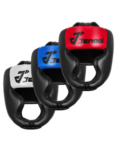Casco de Boxeo Jenaai Ajustable Acolchado 3 Pcs Unisex