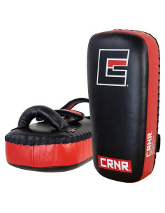 Pads de Golpeo y Patada Combat Corner Pro TP-1-L - Negro/Rojo