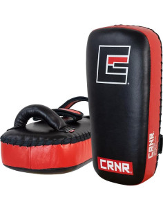 Pads de Golpeo y Patada Combat Corner Pro TP-1-L - Negro/Rojo 2