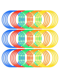 Anillos de Agilidad Deekin 80 Pcs Entrenamiento 38 cm Multicolor