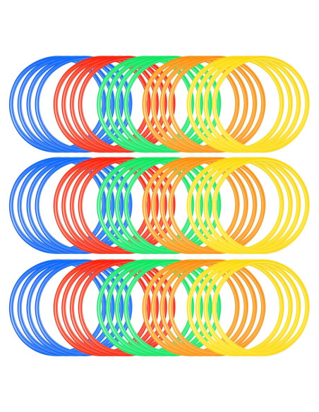 Anillos de Agilidad Deekin 80 Pcs Entrenamiento 38 cm Multicolor