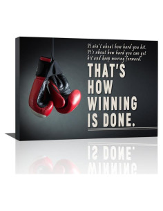 Arte de Pared Lienzo Motivacional ZHIYANGY Boxeo 30x45 cm