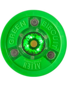 Puck de Hockey Green Biscuit Alien con Luz LED para Entrenamiento 2