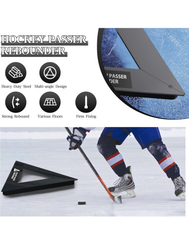 Rebotador de Pases de Hockey YUEYIN 66 cm Entrenador Multi-Ángulo
