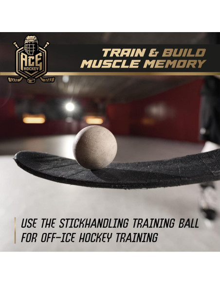 Bolas de Manejo de Stick ACE HOCKEY - Paquete de 5 de 7.62 cm