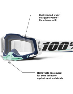 Gafas de protección 100% Racecraft 2 MTB y motocross - Lente clara 2